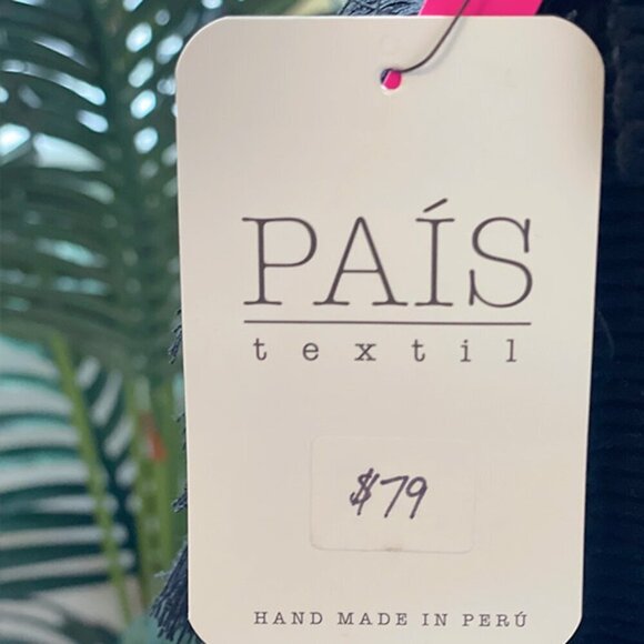 NEW Handwoven Textile Black and White Woven Purse NWT - Picture 5 of 11